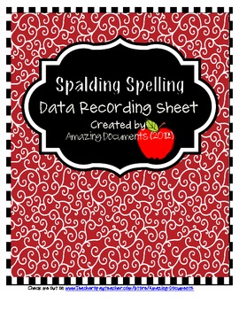 Preview of Spalding Spelling - Morrison McCall Recording Sheets (2nd - 5th)