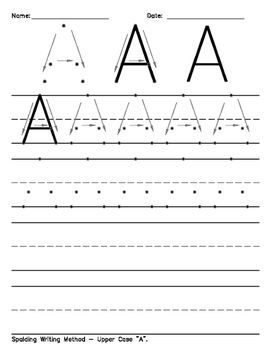 spalding writing method worksheets by bethany cooley tpt