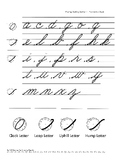 Spalding method phonics workbook letters a-z (Abeka Cursive Font)