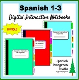 Spanish 1, 2 & 3 DIGITAL INTERACTIVE NOTEBOOOKS --> BUNDLE