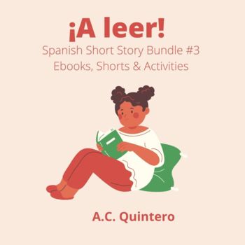 Preview of Spanish 1/2 Short Story Bundle +Ebooks (Activities included)