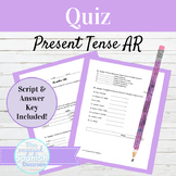 Spanish 1 Present Tense AR Verbs Quiz