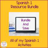 Spanish 1 Activity Bundle