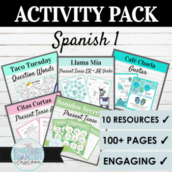 Preview of Spanish 1 Activity Sample Pack