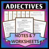 Spanish 1 - Adjective Agreement - Notes, Worksheets, and Activity