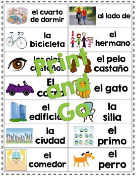 Spanish 1 Así Se Dice Chapter 2 Bingo Loteria House | Family | TpT