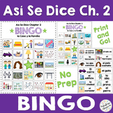 Spanish Family Vocabulary & Spanish House Activity Bingo |