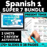 Spanish 1 Back to School Super 7 BUNDLE High Frequency Ver