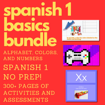 Preview of Spanish 1 Basics Bundle (Spanish 1)