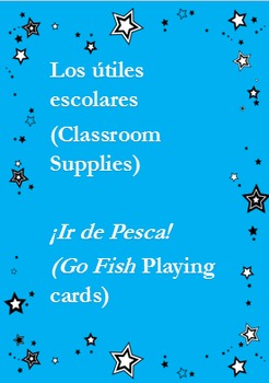 9 French Vocabulary Card Games (Va à la pêche-Go Fish)