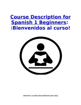 Preview of Course Description and Student Contract: Spanish 1 Beginner