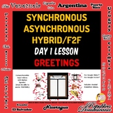 Spanish 1 Day 1 Lesson Plan A Asynchronous Plan B Hybrid, 