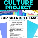 Spanish 1 End of the Year Final Project EDITABLE Spanish Culture Assessment 