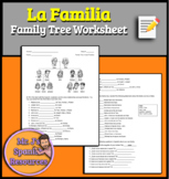 Spanish 1 Family La Familia Vocabulary Practice Worksheet