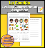 Spanish 1 Food La Comida Vocabulary Reading Comprehension 