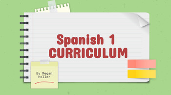 Preview of Spanish 1 - Full Curriculum Guide