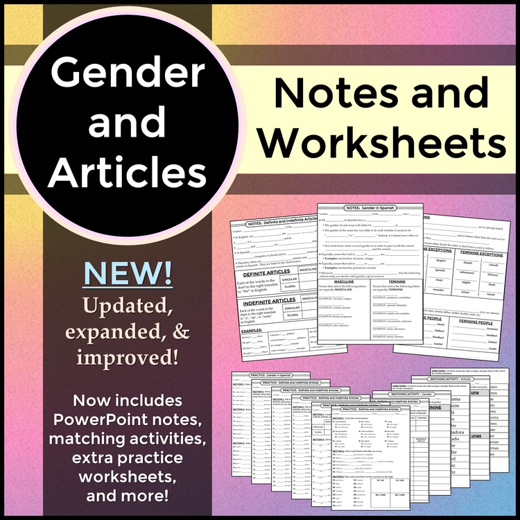 spanish-1-gender-and-definite-indefinite-articles-worksheets-and-notes