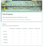 Spanish 1 Intro Google Form Quiz
