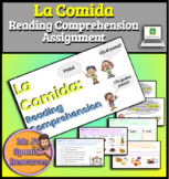 Spanish 1 La Comida Food Reading Comprehension - Distance 
