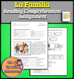 Spanish 1 La Familia Family Reading Comprehension Vocab Pr