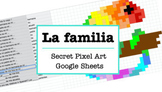 Spanish 1 La familia Family Pixel Art Secret Image