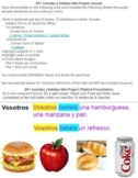 Spanish 1 Mini Project - Foods, drinks, verb conjugations 