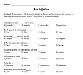 Spanish 1 - Multiple Choice Adjective Practice or Quiz