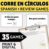 Spanish 1 Practice Bundle | ¡Corre en Círculos! Spanish Sc
