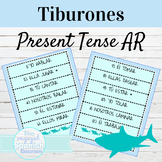 Spanish Present Tense AR Verbs Tiburones Game
