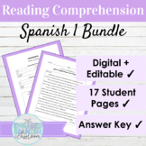 Editable Spanish 1 Reading Comprehension BUNDLE | Readings