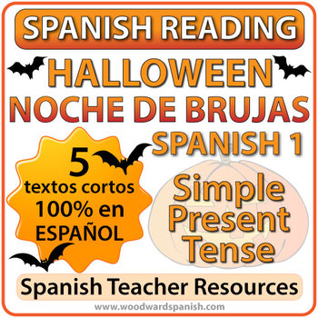 Preview of Spanish 1 Reading - Halloween