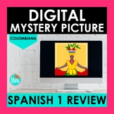 Spanish 1 Review Digital Mystery Picture | Spanish Pixel Art