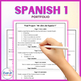 End of Year Spanish 1 Portfolio Review | Comprehensive Ful
