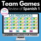 Spanish 1 Review Team Games