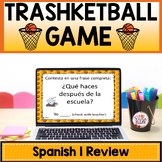 Spanish 1 Review Trashketball Game | Spanish 1 Review Activity