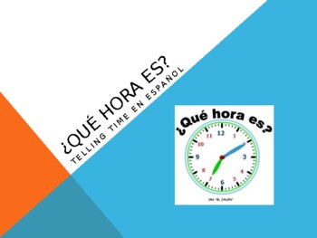 Preview of Spanish 1 / Spanish 2 / Career Education / - Telling Time powerpoint