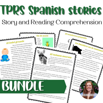 Preview of Spanish 1 TPRS Story and Reading Comprehension Activities Bundle