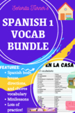 Spanish 1 Vocabulary Bundle (Chores, body, house, directions)