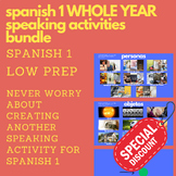 Spanish 1 WHOLE YEAR Speaking Activities (Bundle)