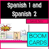 Spanish 1 and Spanish 2 Boom Cards