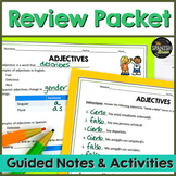 Spanish 1 semester 1 review packet | Spanish Guided notes 