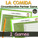 Spanish 1 vocabulary circumlocution game on food