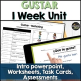 Spanish 1 week unit on gustar | Great for back to school | Bundle