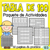 100 Chart Activity Spanish {NO PREP} Packet