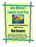 Spanish 1A 2009 Supplemental Word Documents