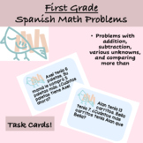 Spanish 1st grade Math Word Problem Bundle