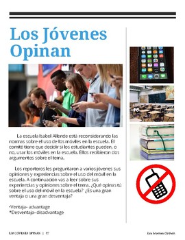 Preview of Spanish 2+ (14)Tech & Social Media Reading, Writing, & Communication Activities