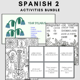 Spanish 2 Activities Bundle