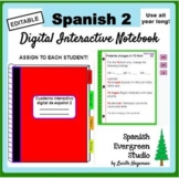 Spanish 2 Digital Interactive Notebook (Distance Learning)