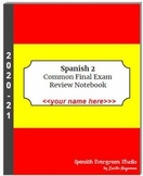 Spanish 2 End of Year Review DIGITAL NOTEBOOK  (FL CFE/ Co